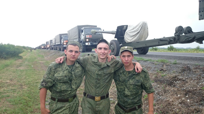 Socialinių tinklų nuotrauka/Rusijos kariai Ukrainoje