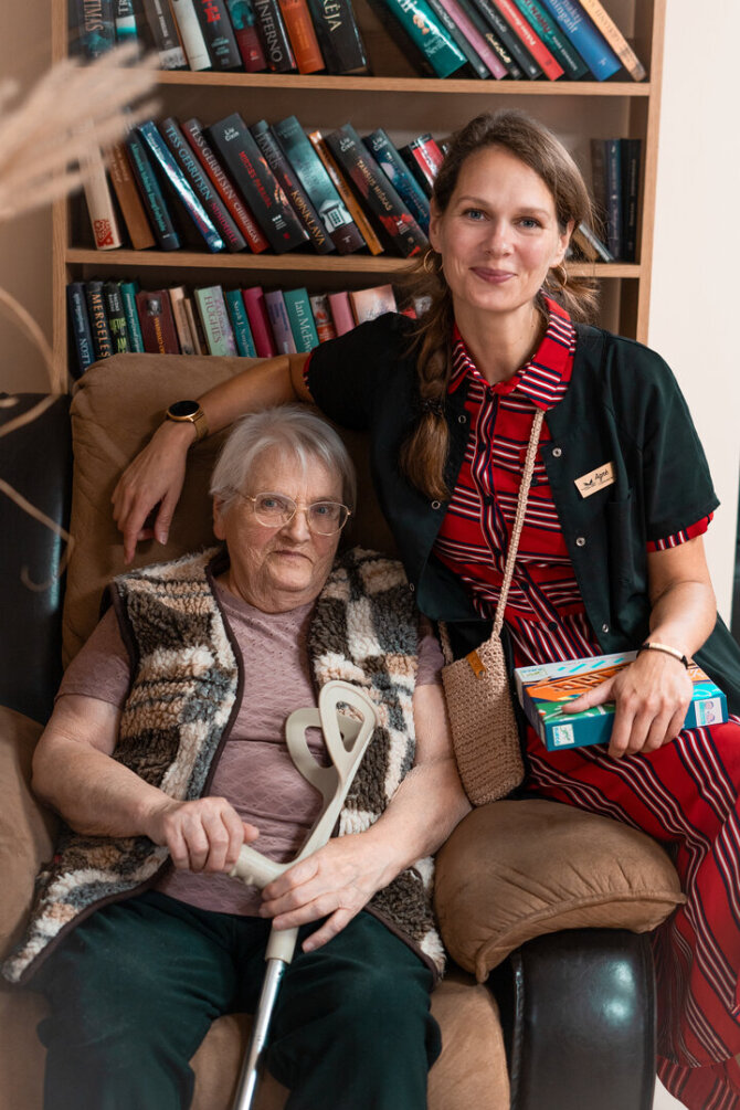 Asmeninė nuotr./Agne su Palangos globos namų lankytoja