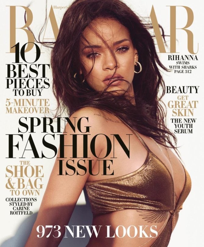 „Harper's Bazaar“ viršelis/Rihanna