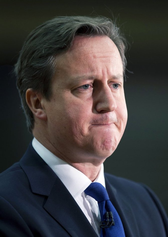 „Reuters“/„Scanpix“ nuotr./Britų premeras Davidas Cameronas