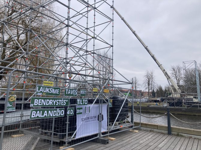 Aurelijos Jašinskienės / 15min.lt nuotr./Balandžio 4-ąją Klaipėdoje bus atvertas simbolinis bendrystės tiltas