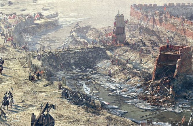 Trakų istorijos muziejaus nuotr./1362 metų Kauno pilies apgultis