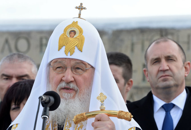 „Scanpix“ nuotr./Patriarchas Kirilas Bulgarijoje