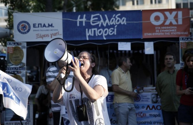 „Reuters“/„Scanpix“ nuotr./Graikijoje vyksta referendumas