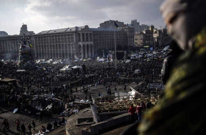 AFP/„Scanpix“ nuotr./Mitingas Kijeve