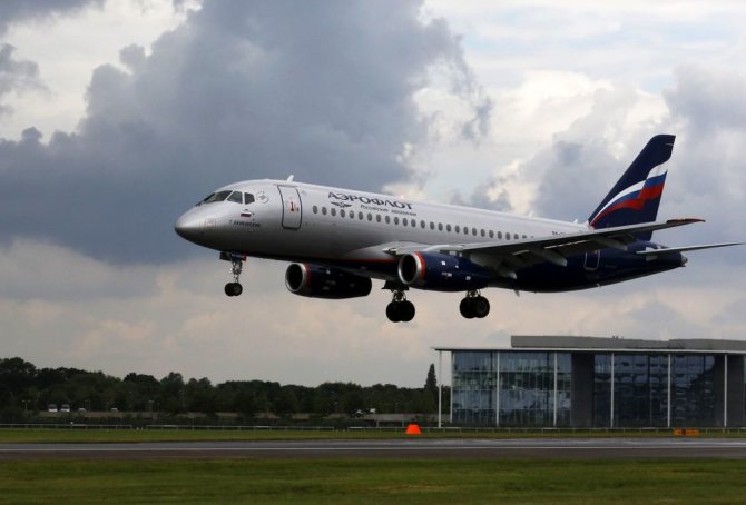 „Reuters“/„Scanpix“ nuotr./Kompanijos „Aeroflot“ lėktuvas.