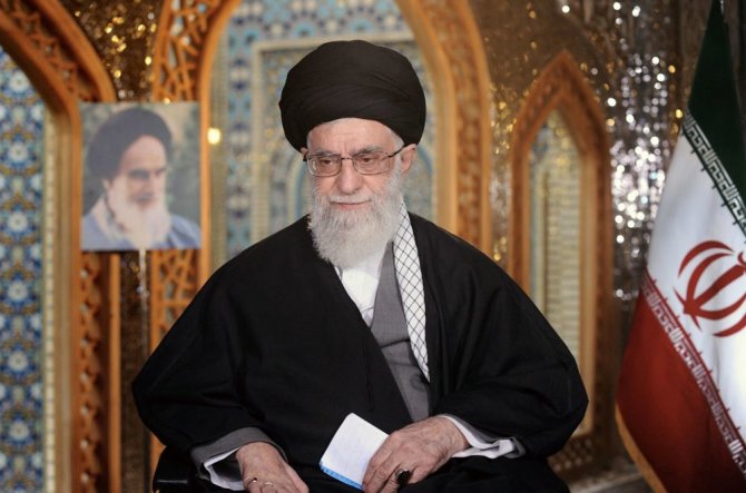  Irano aukščiausiasis lyderis ajatola Ali Khamenei.
