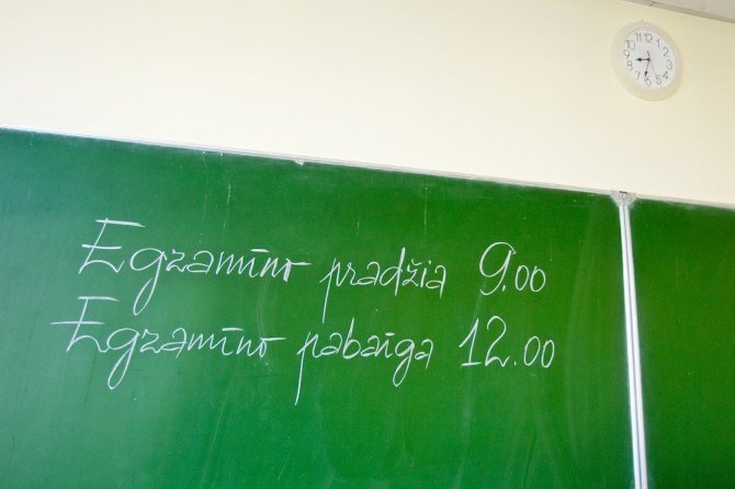 Irmanto Gelūno/15min.lt nuotr./Abiturientai rinkosi laikyti matematikos valstybinio brandos egzamino.