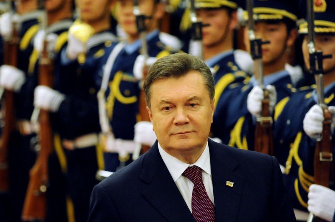 AFP/„Scanpix“ nuotr./Ukrainos prezidentas Viktoras Janukovyčius