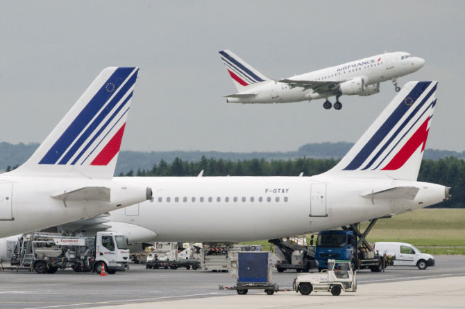 AFP/„Scanpix“ nuotr./„Air France-KLM“ lėktuvai
