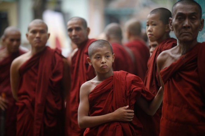 „Scanpix“ nuotr./Budistų vienuoliai
