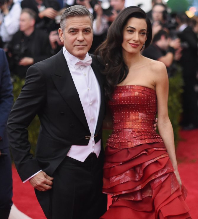 AFP/„Scanpix“ nuotr./George'as Clooney su žmona Amal Clooney