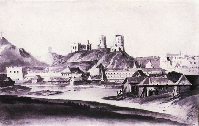 Pranciškaus Smuglevičiaus pav./Vilniaus panorama XVII a. pab.