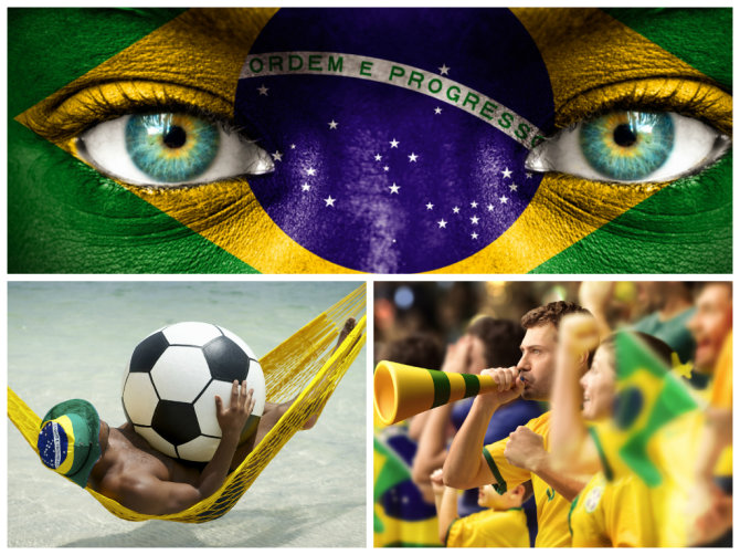 Fotolia nuotr./Brazilija pamišusi dėl futbolo