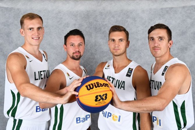 LKF nuotr./Lietuvis 3x3 krepšinio rinktinė