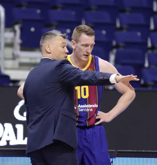 Getty Images/Euroleague.net nuotr./Rolandas Šmitas prie Š.Jasikevičiaus gavo svarbesnį vaidmenį Barselonos klube.