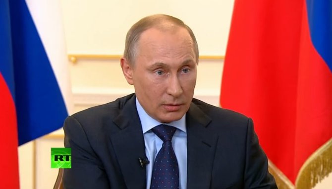 Kadras iš filmuotos medžiagos/Vladimiras Putinas