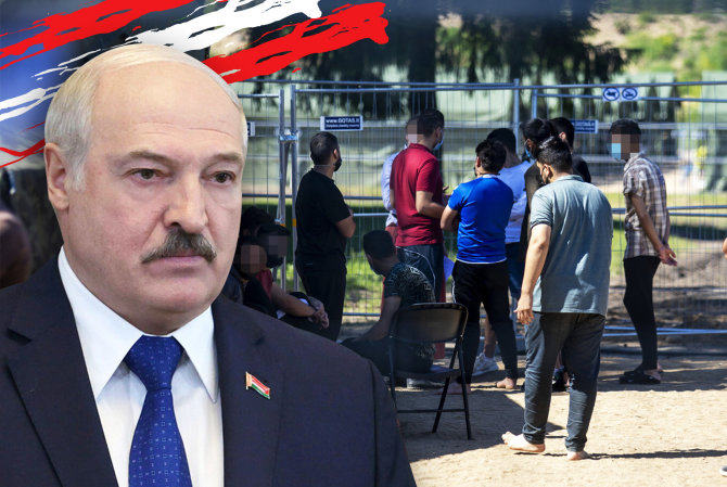 15min nuotr./Lukašenka; migrantai