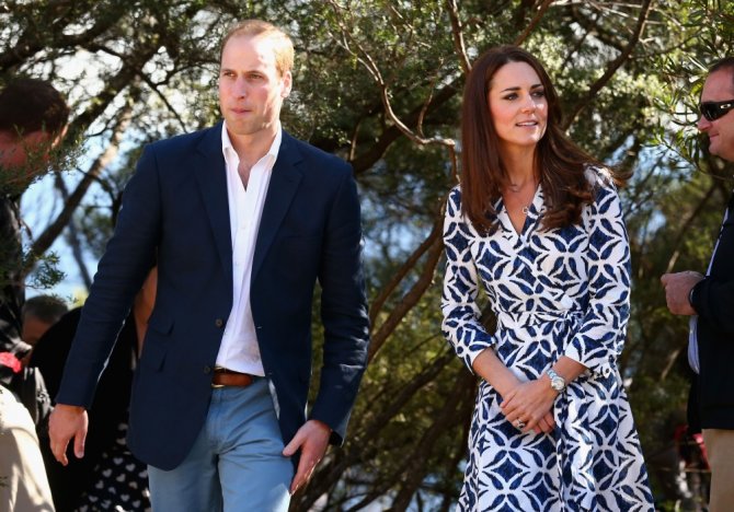 AFP/„Scanpix“ nuotr./Princas Williamas ir Kembridžo hercogienė Catherine