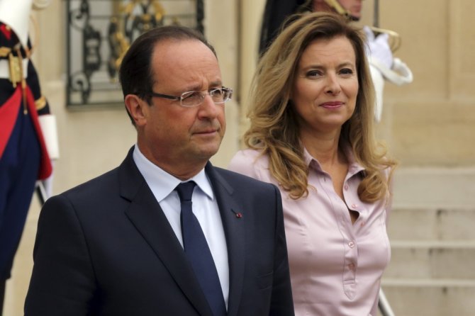 „Reuters“/„Scanpix“ nuotr./Francois Hollande'as ir Valerie Trierweiler
