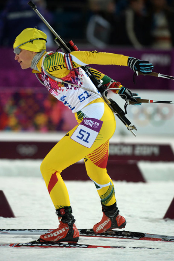 Alfredo Pliadžio nuotr./Biatlonininkė Diana Rasimovičiūtė startuos jau penktosiose žiemos olimpinėse žaidynėse.