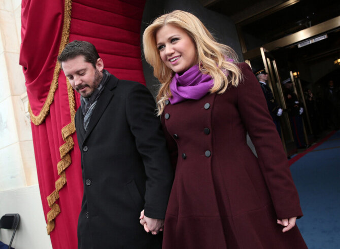 Kelly Clarkson ir Brandonas Blackstockas/SCANPIX nuotr.