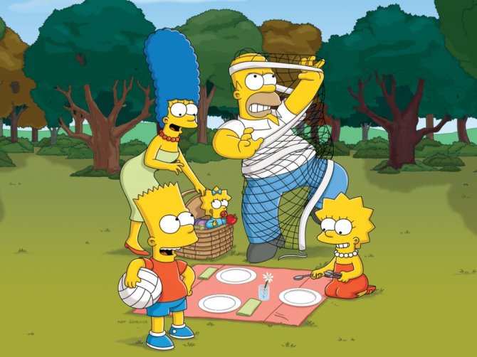 Houmeris Simpsonas su šeima