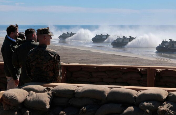 AFP/ „Scanpix“/JAV jūrų pėstininkai