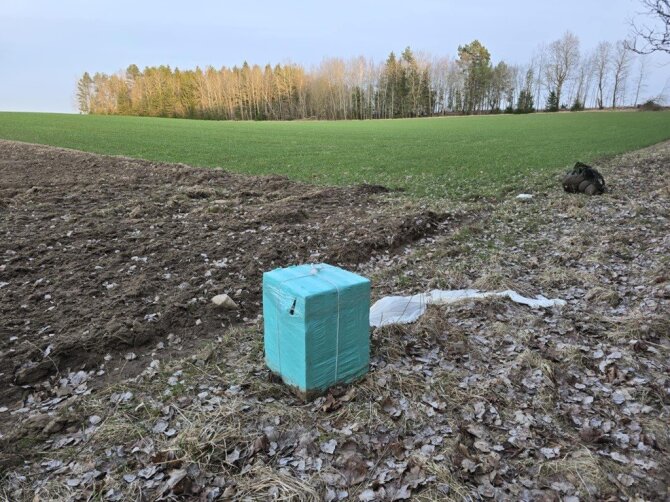 VSAT nuotr./Pasieniečių perimti kontrabandiniai balionai