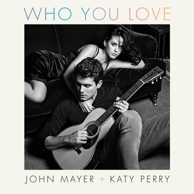 „Twitter“/Mario Sorrenti nuotr./Katy Perry ir Johno Mayerio singlo „Who You Love“ viršelis