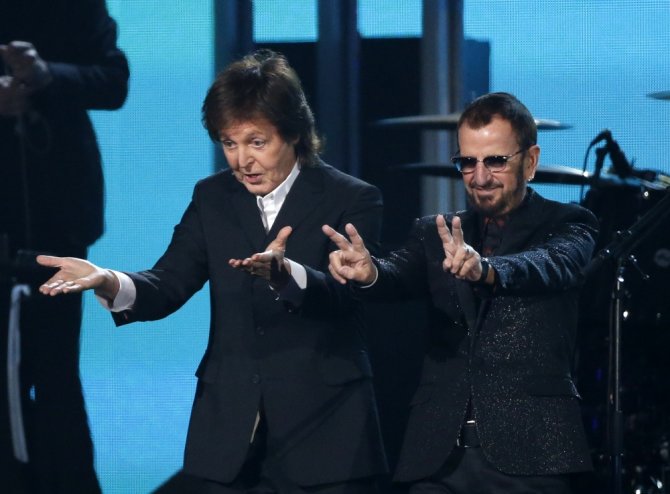 Paulas McCartney ir Ringo Starras