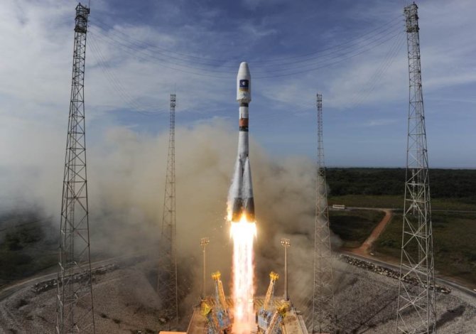 AFP/„Scanpix“ nuotr./„Galileo“ palydovo iškėlimas