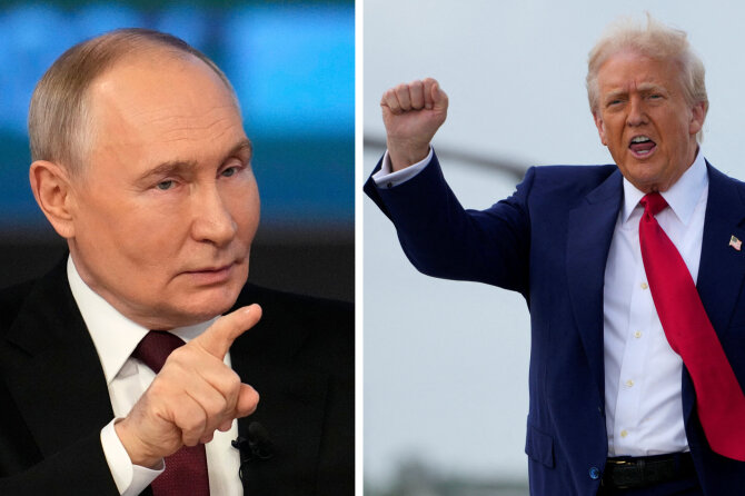 15min koliažas/Vladimiras Putinas, Donaldas Trumpas