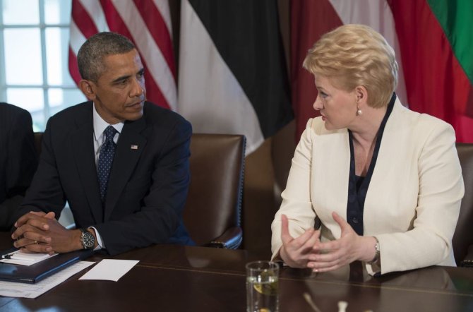 „Scanpix“ nuotr./Baracko Obamos ir Baltijos šalių vadovų susitikimas