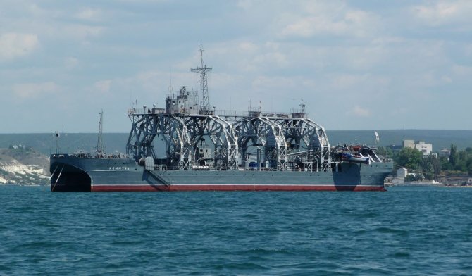 Telegram/Rusijos laivas „Komuna“