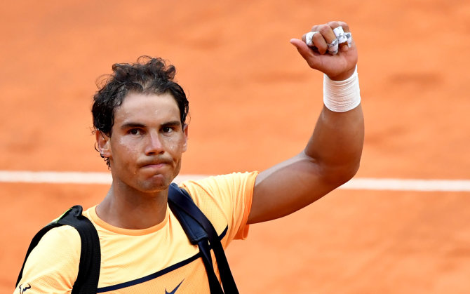 „Scanpix“ nuotr./Romos „Masters“ ketvirtfinalis: Novakas Džokovičius – Rafaelis Nadalis