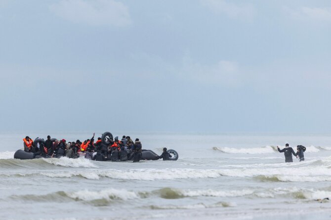 Migrantai / SAMEER AL-DOUMY / AFP
