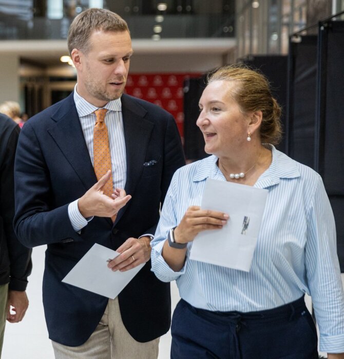 TS-LKD nuotr./Austėja ir Gabrielius Landsbergiai balsuoja Europos Parlamento rinkimuose