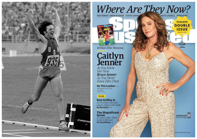 „Vida Press“ ir „Sports Illustrated“ nuotr./Caitlyn Jenner pelnė aukso medalį 1976-ųjų olimpiadoje Monrealyje dar būdama vyru, Bruce'u Jenneriu