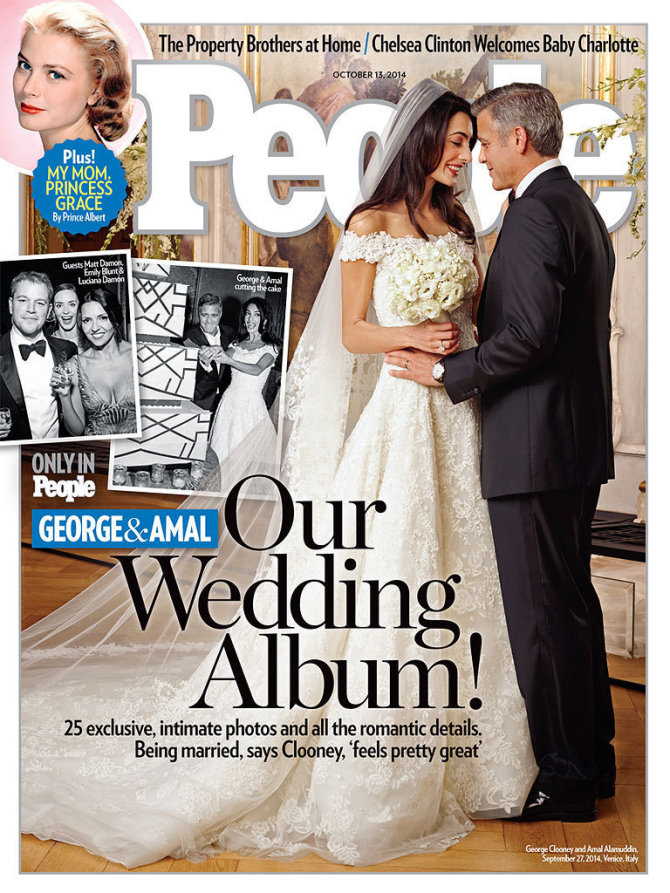 Žurnalo „People“ viršelis/George'as Clooney ir Amal Alamuddin