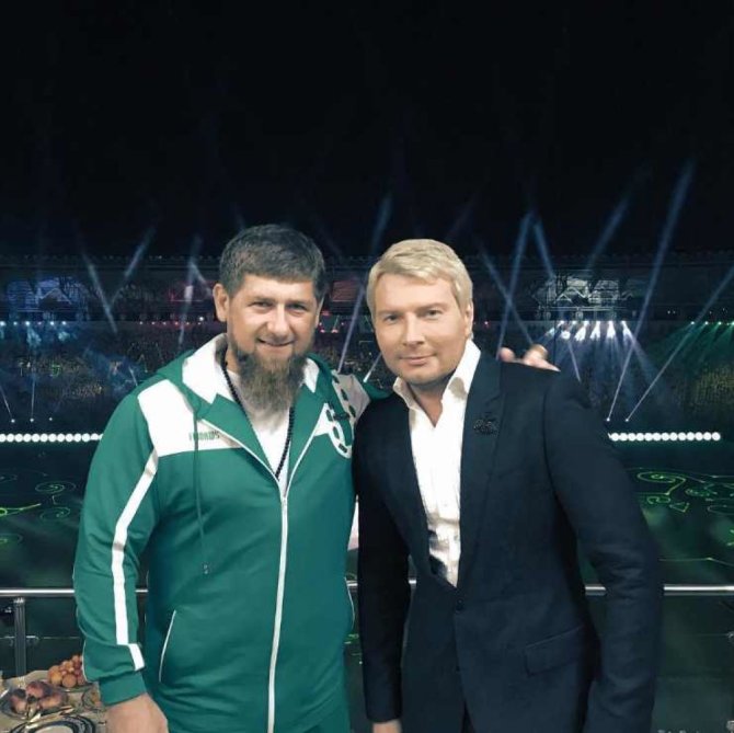 „Instagram“ nuotr./Ramzanas Kadyrovas ir Nikolajus Baskovas