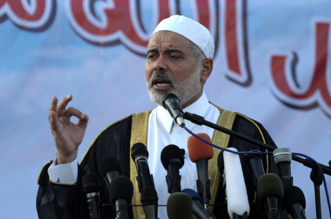 AFP/„Scanpix“ nuotr./„Hamas“ premjeras Ismailas Haniya