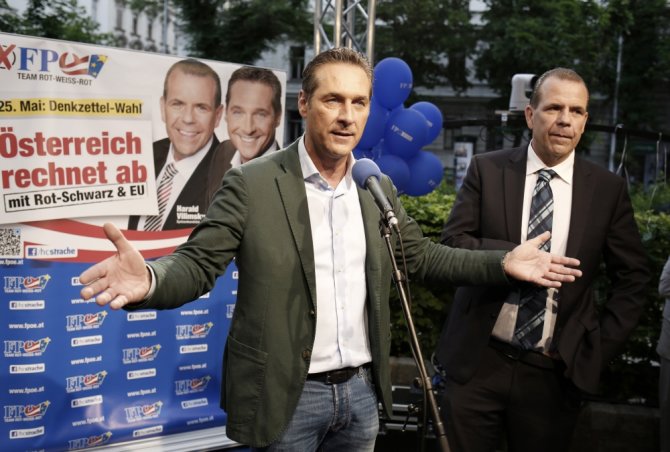 „Scanpix“ nuotr./Austrijos laisvės partijos lyderis Heinzas-Christianas Strache