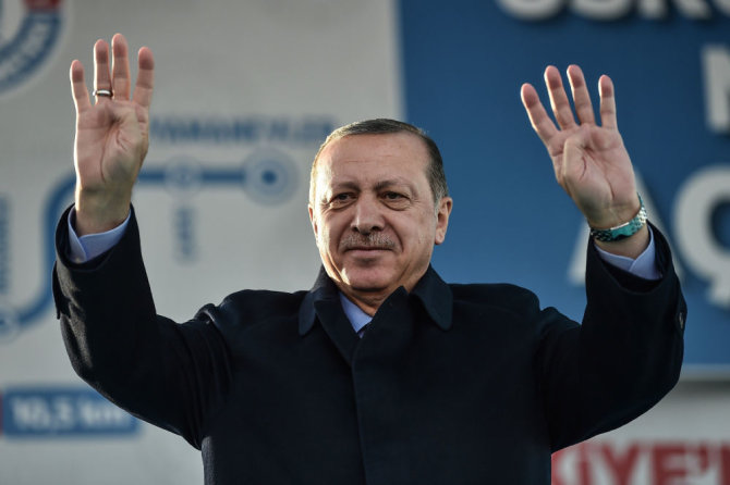 AFP/„Scanpix“ nuotr./Recepas Tayyipas Erdoganas