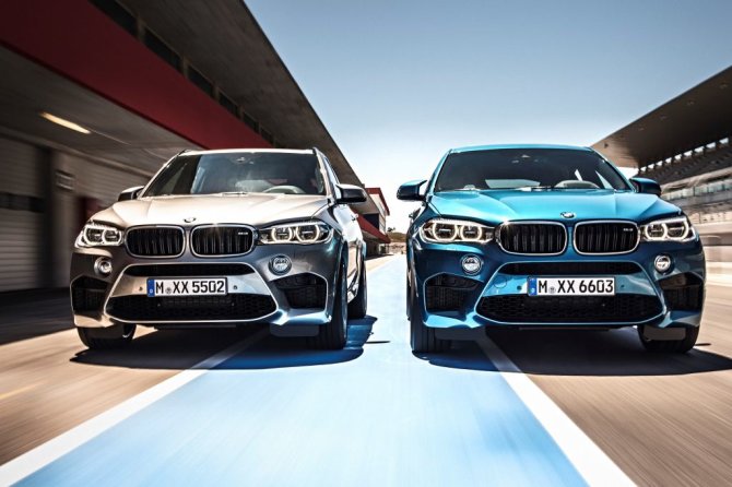 BMW nuotr./BMW X5 M ir X6 M