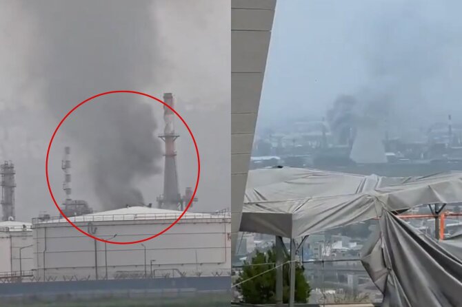 Stopkadras/Irano balistinė raketa smogė didelei naftos perdirbimo gamyklai Izraelyje