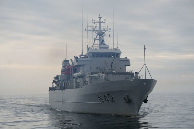 Karinių jūrų pajėgų nuotr./Karinis laivas „Jotvingis“