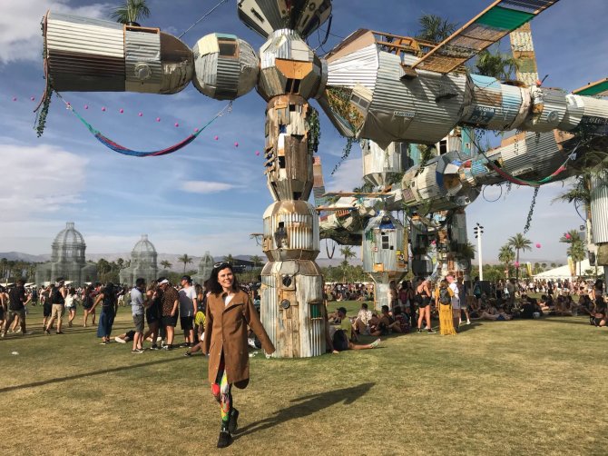 Asmeninio archyvo nuotr./Vigita Garbuzaitė festivalyje „Coachella“
