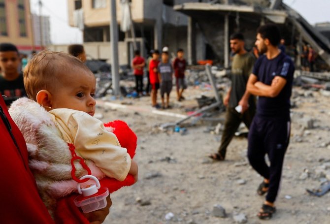 „Reuters“/„Scanpix“ nuotr./Palestniečiai Gazos Ruože
