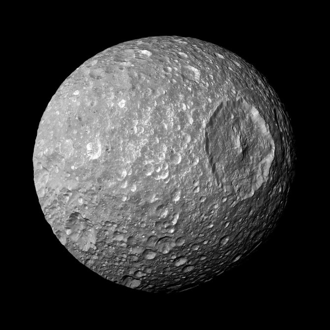 Scanpix nuotr./Saturno palydovas Mimas